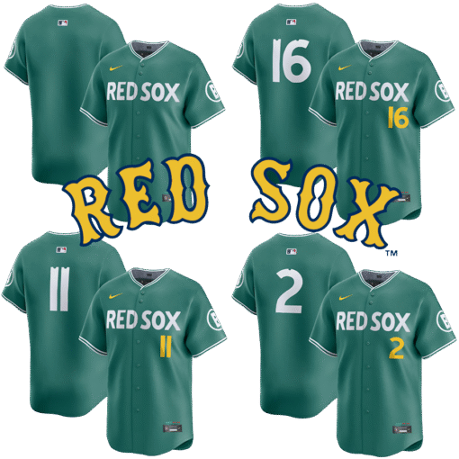 Men's Boston Red Sox Green 2025 City Connect Limited Jersey
