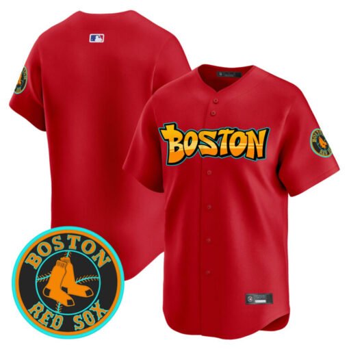 Men’s Boston Red Sox ‘Graffiti Streetstyle Edition’ Vapor Premier Limited Jersey - Image 8