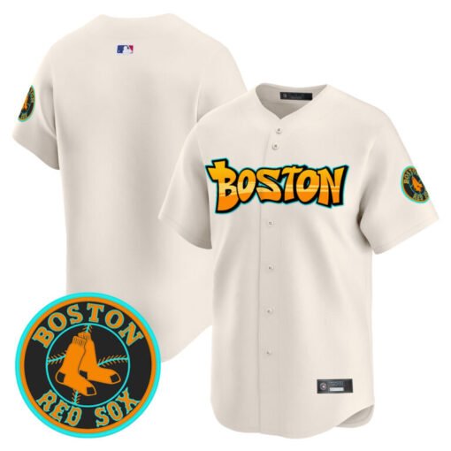 Men’s Boston Red Sox ‘Graffiti Streetstyle Edition’ Vapor Premier Limited Jersey - Image 6
