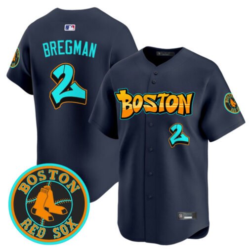 Men’s Boston Red Sox ‘Graffiti Streetstyle Edition’ Vapor Premier Limited Jersey - Image 4