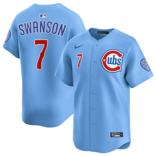 Men's Chicago Cubs Baby Blue 2nd Alternate 2025 Limited Jersey - Image 11