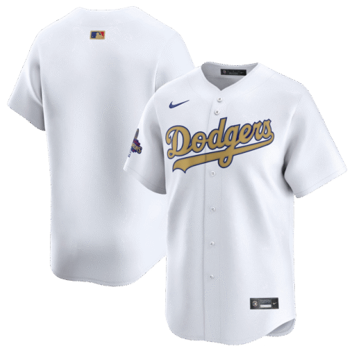 Men's Los Angeles Dodgers White 2025 Gold Collection Limited Jersey - Image 2