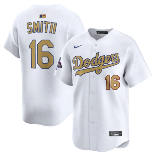 Men's Los Angeles Dodgers White 2025 Gold Collection Limited Jersey - Image 10